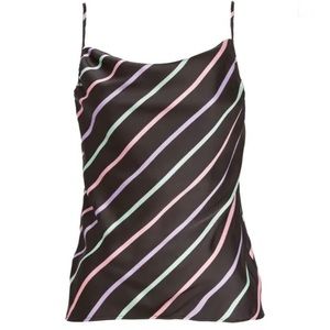 WAYF Striped Cowl Neck Camisole